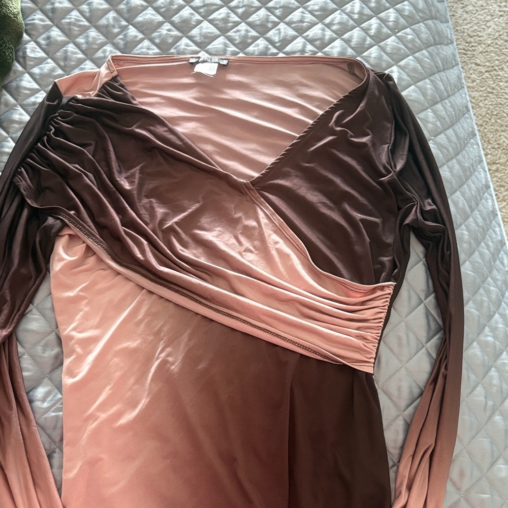 Elegant Brown Ombre Top